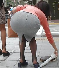 Candid Big Butt - Bend over - Ass Voyeur - Street Booty